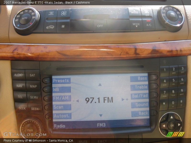 Black / Cashmere 2007 Mercedes-Benz E 350 4Matic Sedan