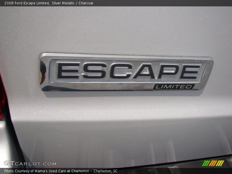 Silver Metallic / Charcoal 2008 Ford Escape Limited