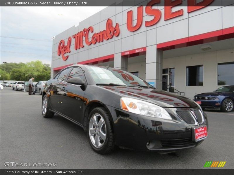 Black / Ebony Black 2008 Pontiac G6 GT Sedan