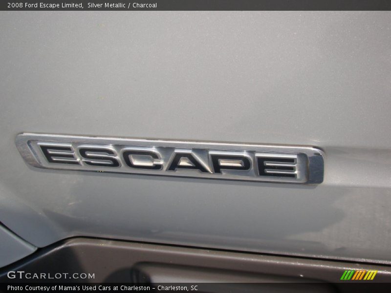 Silver Metallic / Charcoal 2008 Ford Escape Limited