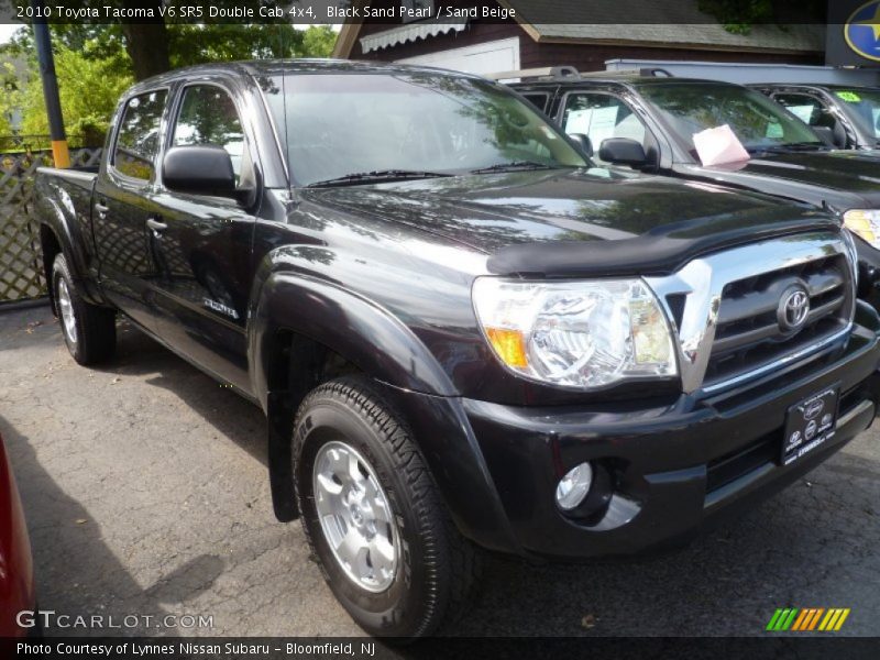 Black Sand Pearl / Sand Beige 2010 Toyota Tacoma V6 SR5 Double Cab 4x4