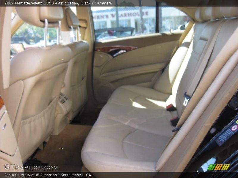Black / Cashmere 2007 Mercedes-Benz E 350 4Matic Sedan