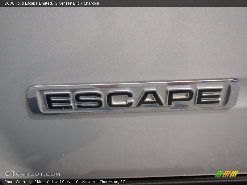 Silver Metallic / Charcoal 2008 Ford Escape Limited
