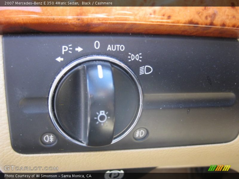Black / Cashmere 2007 Mercedes-Benz E 350 4Matic Sedan
