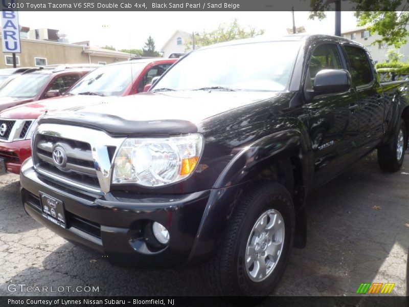 Black Sand Pearl / Sand Beige 2010 Toyota Tacoma V6 SR5 Double Cab 4x4