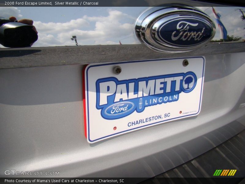 Silver Metallic / Charcoal 2008 Ford Escape Limited