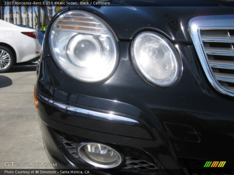 Black / Cashmere 2007 Mercedes-Benz E 350 4Matic Sedan