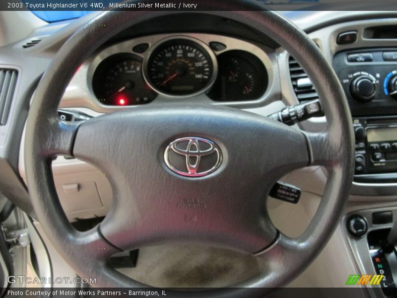 Millenium Silver Metallic / Ivory 2003 Toyota Highlander V6 4WD