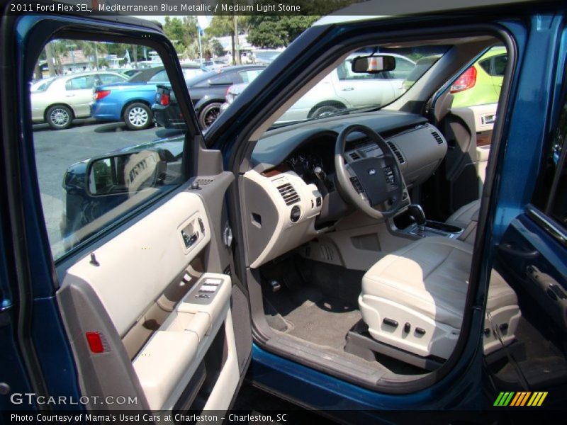 Mediterranean Blue Metallic / Medium Light Stone 2011 Ford Flex SEL
