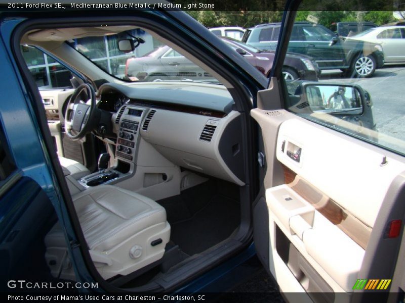 Mediterranean Blue Metallic / Medium Light Stone 2011 Ford Flex SEL