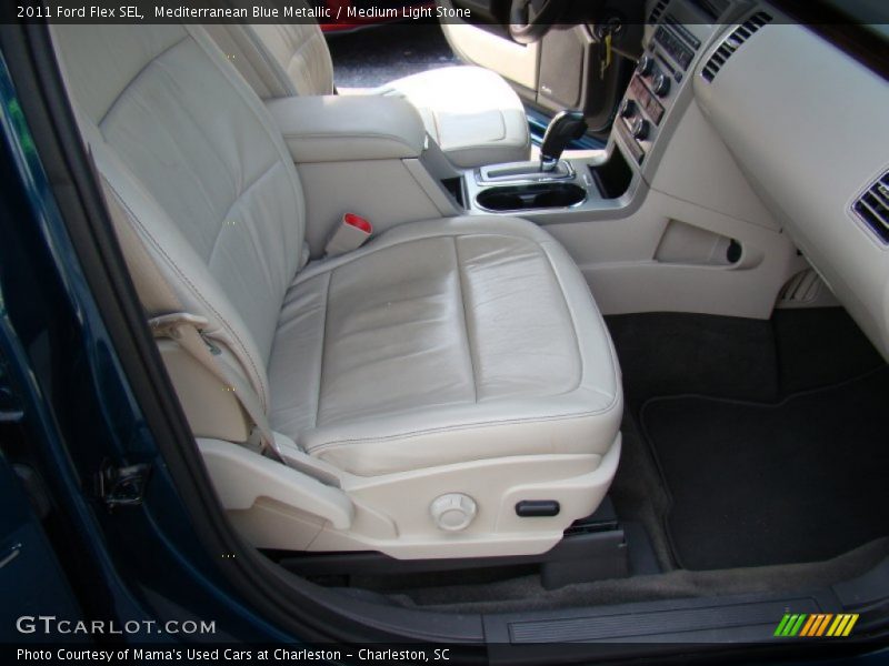 Mediterranean Blue Metallic / Medium Light Stone 2011 Ford Flex SEL