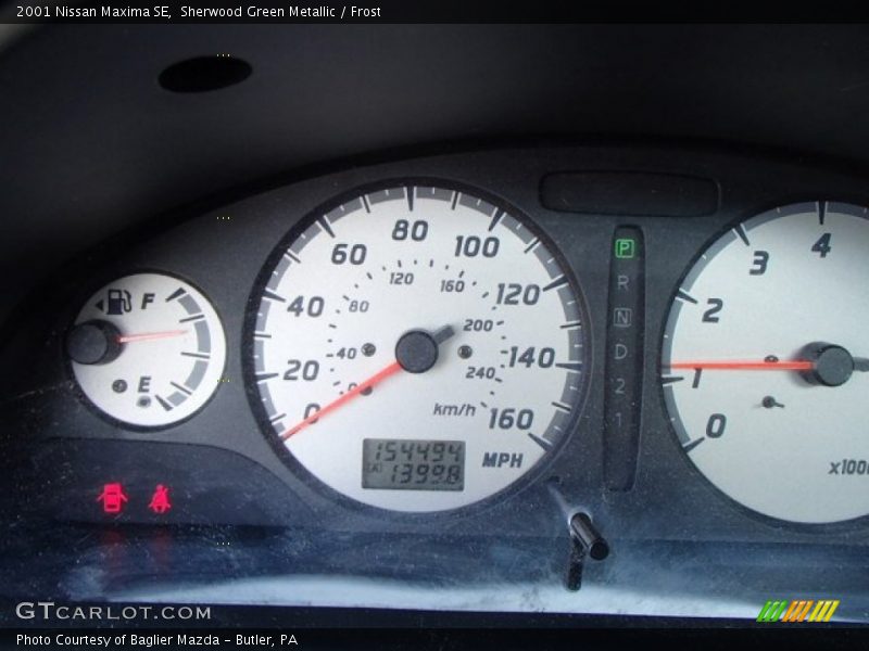 Sherwood Green Metallic / Frost 2001 Nissan Maxima SE