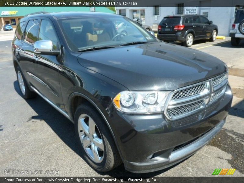 Brilliant Black Crystal Pearl / Black/Tan 2011 Dodge Durango Citadel 4x4