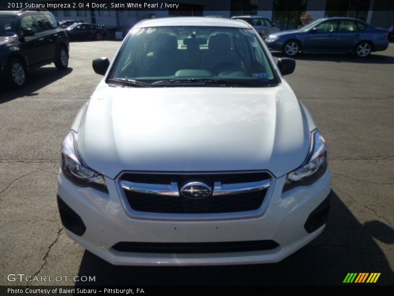 Satin White Pearl / Ivory 2013 Subaru Impreza 2.0i 4 Door