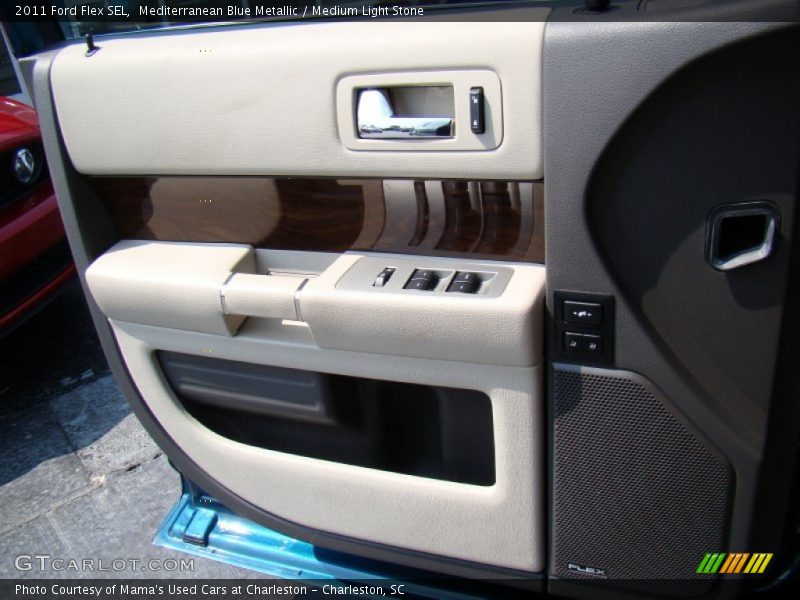 Mediterranean Blue Metallic / Medium Light Stone 2011 Ford Flex SEL