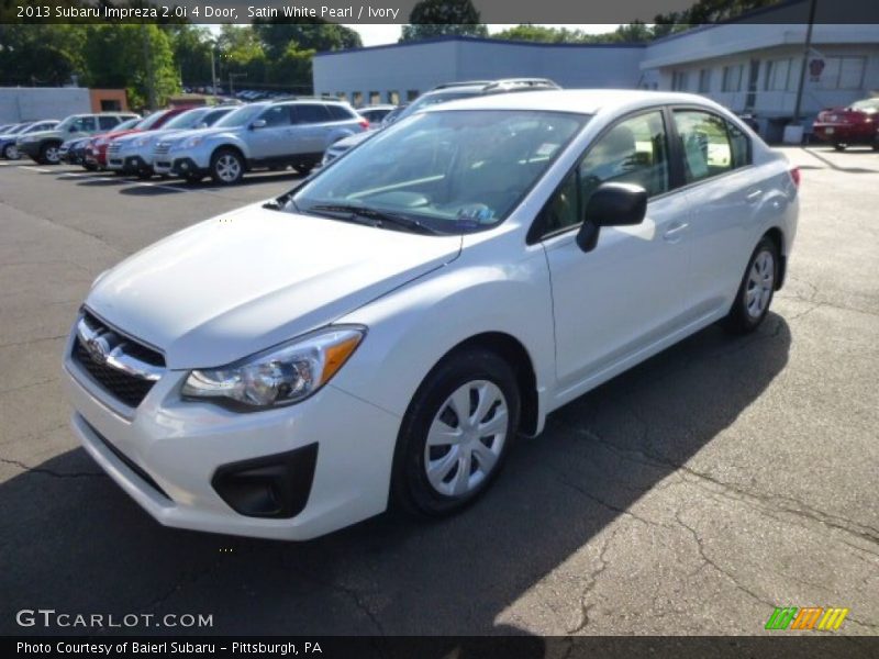 Satin White Pearl / Ivory 2013 Subaru Impreza 2.0i 4 Door