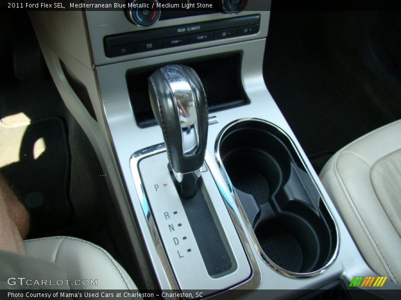 Mediterranean Blue Metallic / Medium Light Stone 2011 Ford Flex SEL