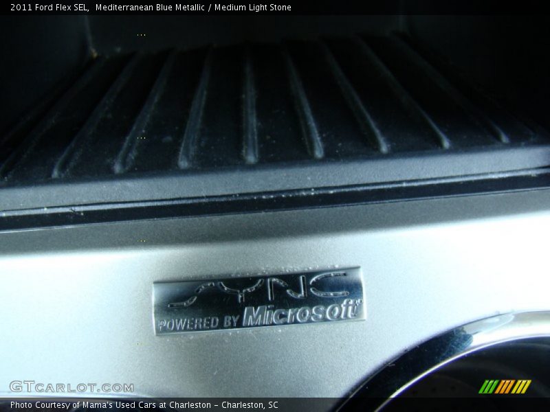 Mediterranean Blue Metallic / Medium Light Stone 2011 Ford Flex SEL