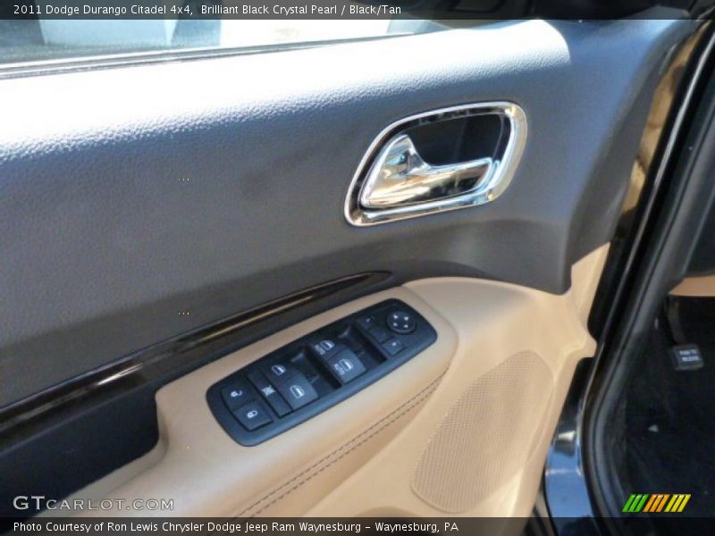 Brilliant Black Crystal Pearl / Black/Tan 2011 Dodge Durango Citadel 4x4