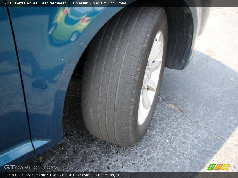 Mediterranean Blue Metallic / Medium Light Stone 2011 Ford Flex SEL