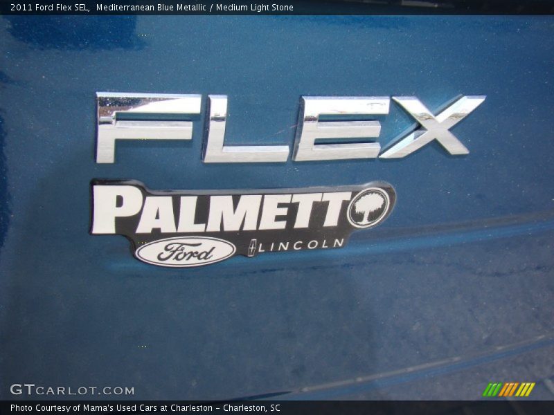 Mediterranean Blue Metallic / Medium Light Stone 2011 Ford Flex SEL