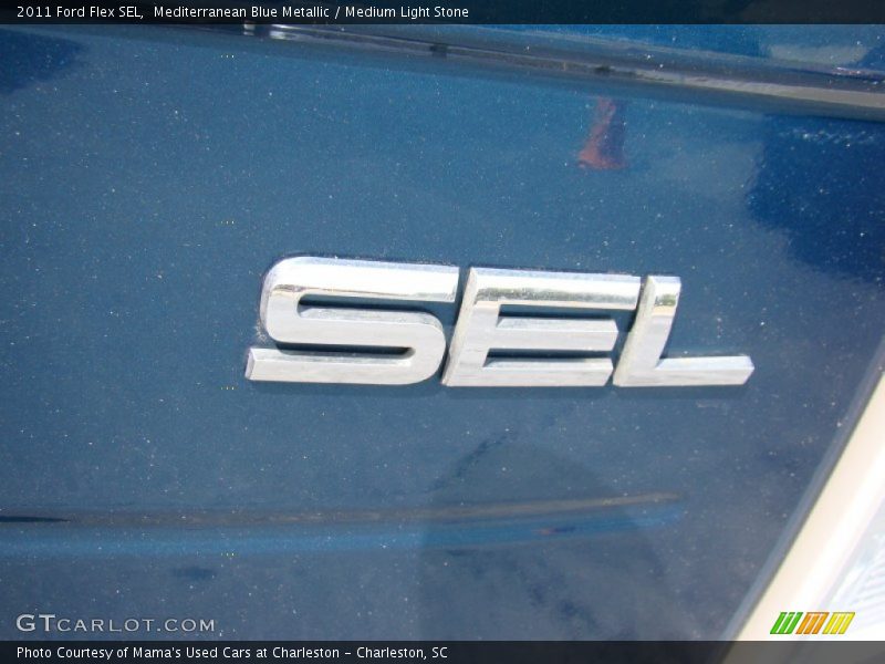 Mediterranean Blue Metallic / Medium Light Stone 2011 Ford Flex SEL