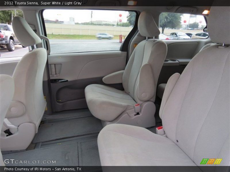 Super White / Light Gray 2012 Toyota Sienna