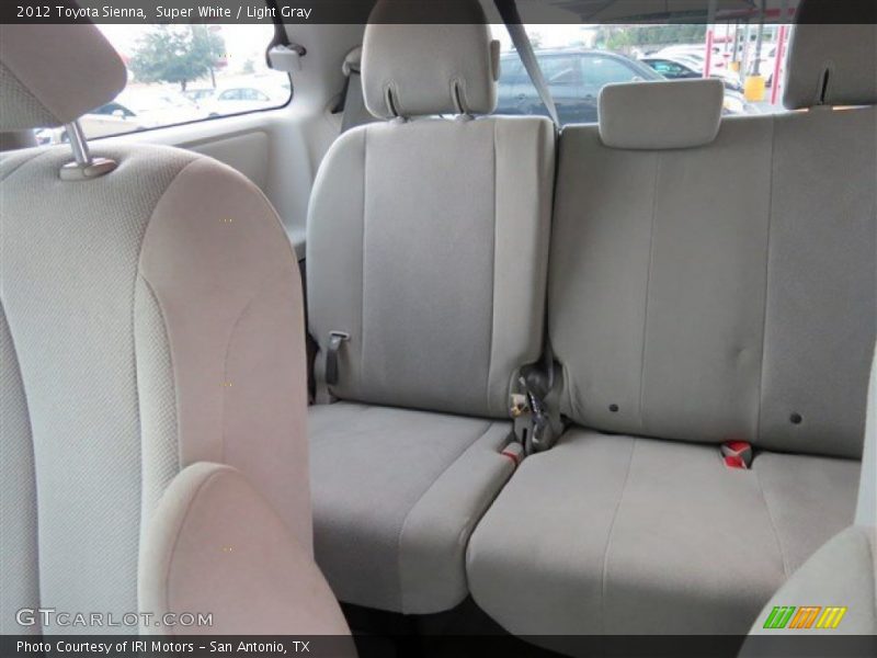 Super White / Light Gray 2012 Toyota Sienna