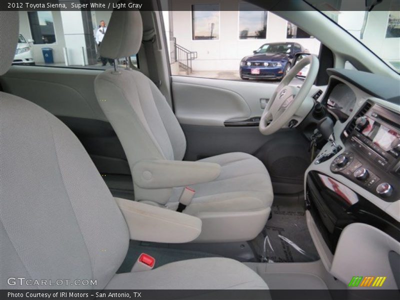 Super White / Light Gray 2012 Toyota Sienna