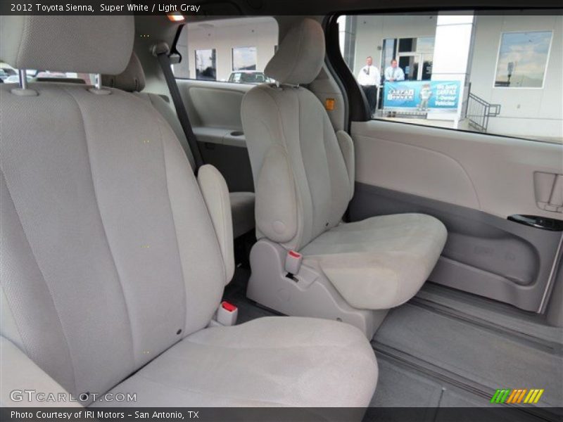 Super White / Light Gray 2012 Toyota Sienna