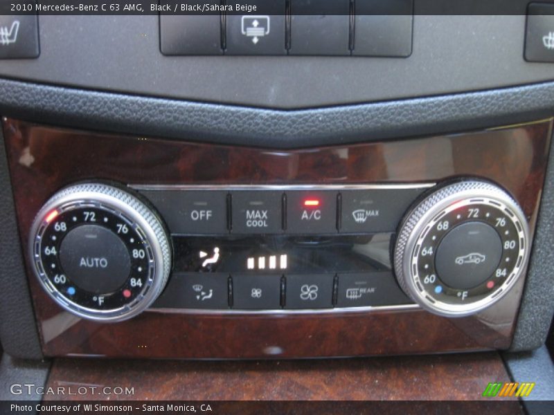 Black / Black/Sahara Beige 2010 Mercedes-Benz C 63 AMG