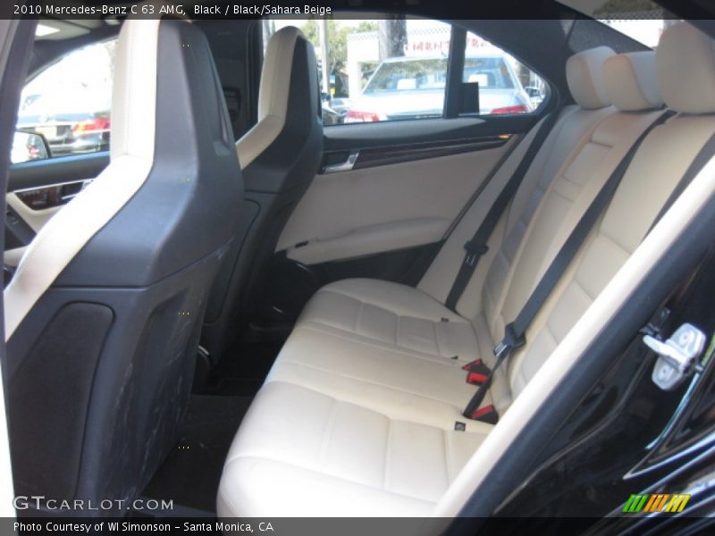 Black / Black/Sahara Beige 2010 Mercedes-Benz C 63 AMG