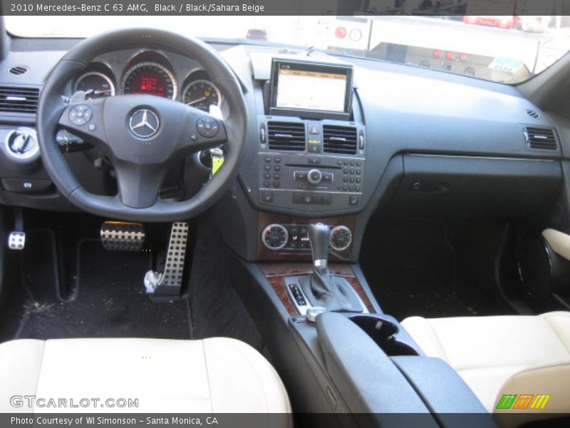 Black / Black/Sahara Beige 2010 Mercedes-Benz C 63 AMG