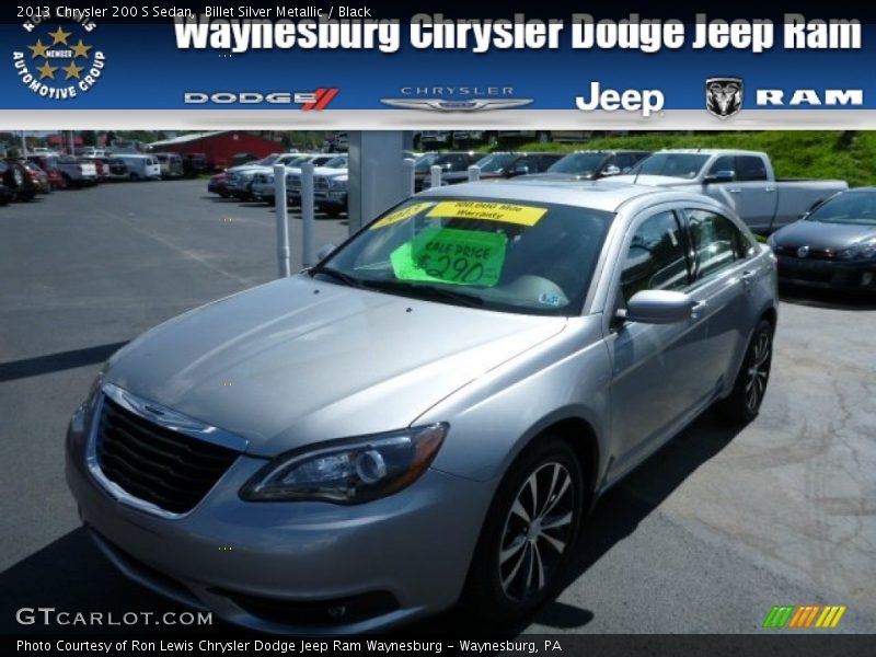 Billet Silver Metallic / Black 2013 Chrysler 200 S Sedan