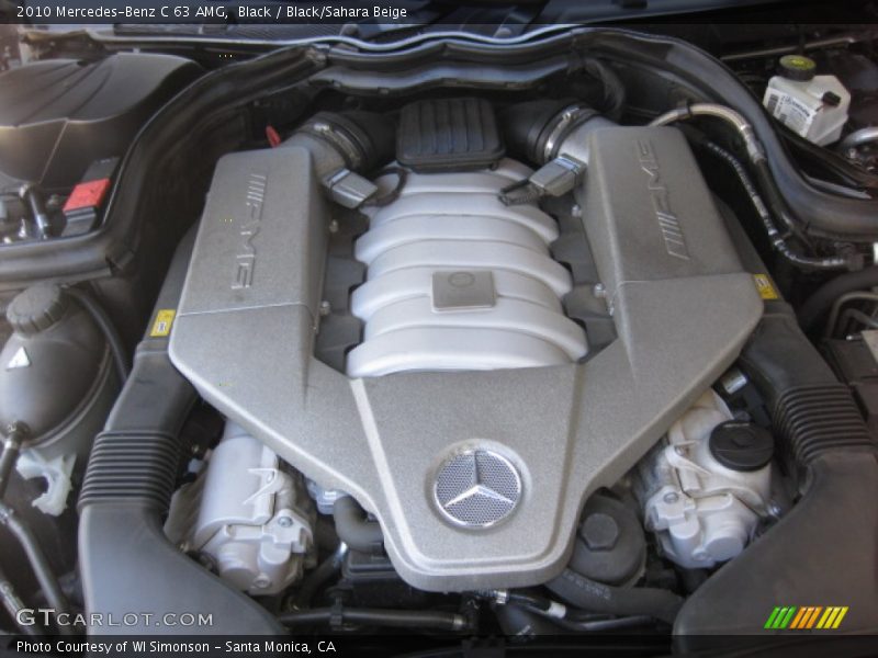 Black / Black/Sahara Beige 2010 Mercedes-Benz C 63 AMG