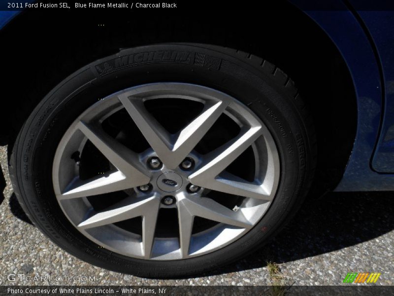 Blue Flame Metallic / Charcoal Black 2011 Ford Fusion SEL