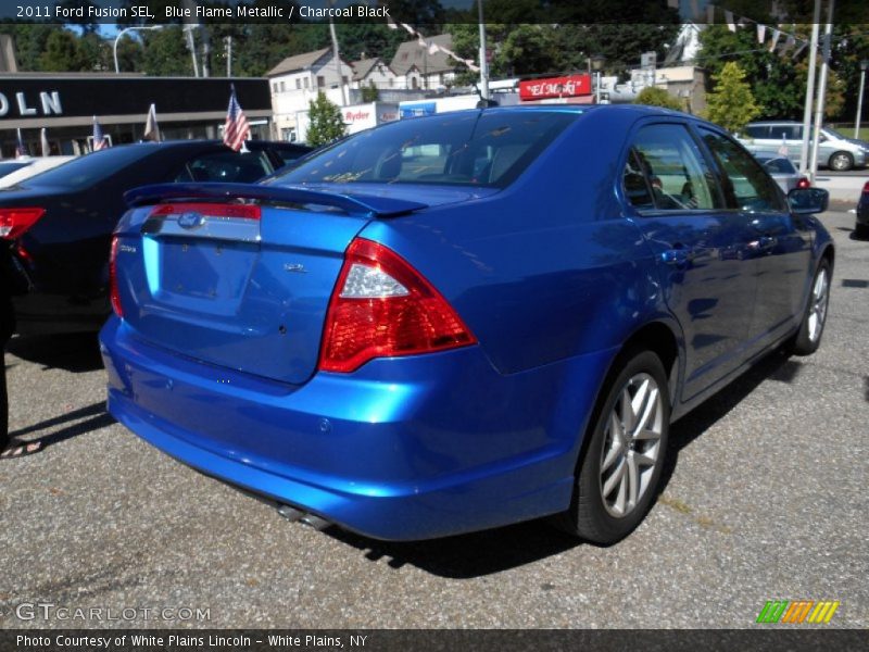 Blue Flame Metallic / Charcoal Black 2011 Ford Fusion SEL