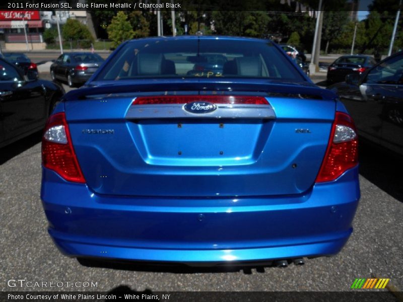 Blue Flame Metallic / Charcoal Black 2011 Ford Fusion SEL