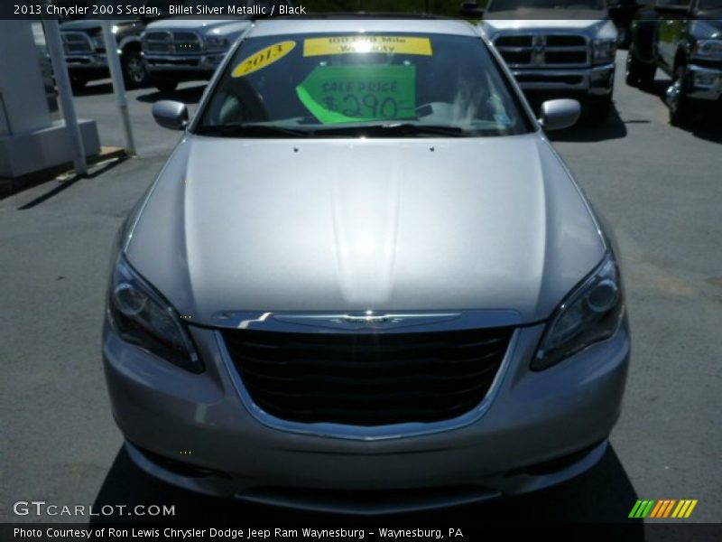 Billet Silver Metallic / Black 2013 Chrysler 200 S Sedan