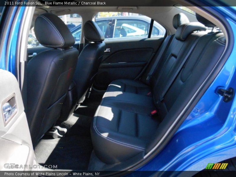 Blue Flame Metallic / Charcoal Black 2011 Ford Fusion SEL