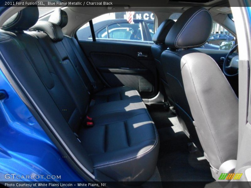 Blue Flame Metallic / Charcoal Black 2011 Ford Fusion SEL