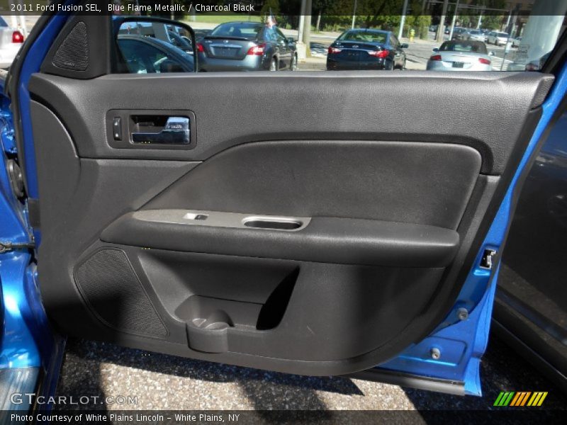 Blue Flame Metallic / Charcoal Black 2011 Ford Fusion SEL