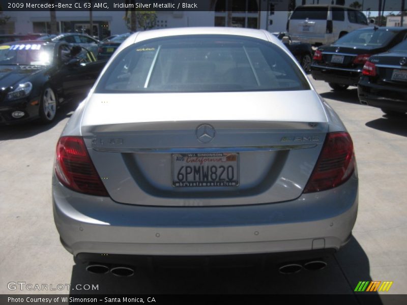 Iridium Silver Metallic / Black 2009 Mercedes-Benz CL 63 AMG