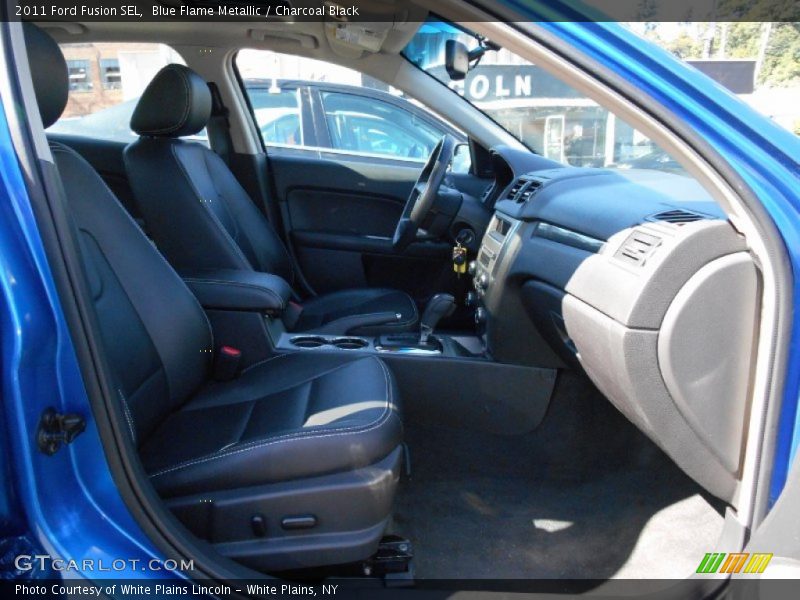 Blue Flame Metallic / Charcoal Black 2011 Ford Fusion SEL