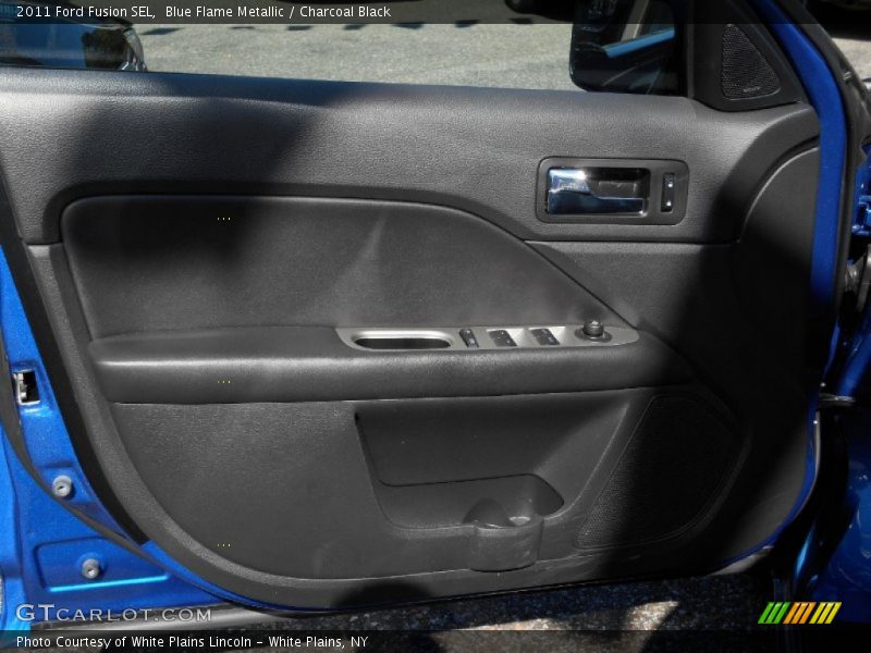 Blue Flame Metallic / Charcoal Black 2011 Ford Fusion SEL