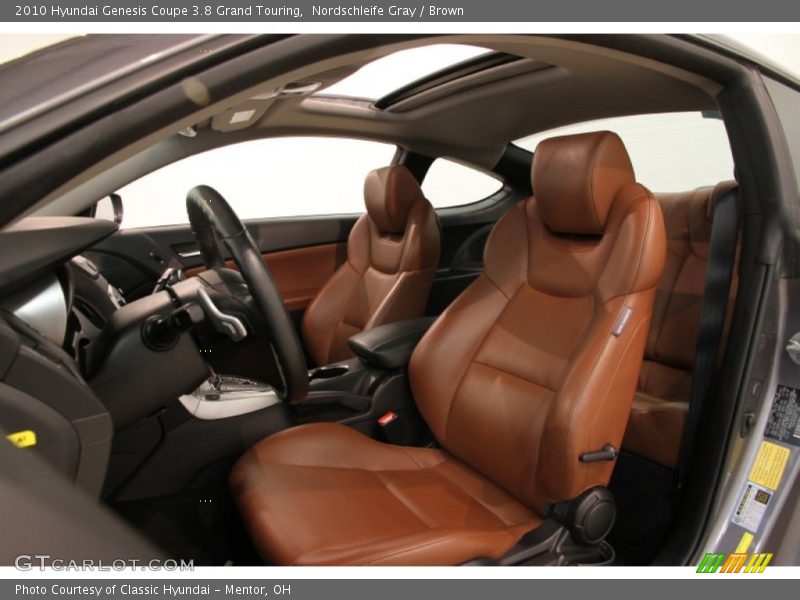 Nordschleife Gray / Brown 2010 Hyundai Genesis Coupe 3.8 Grand Touring