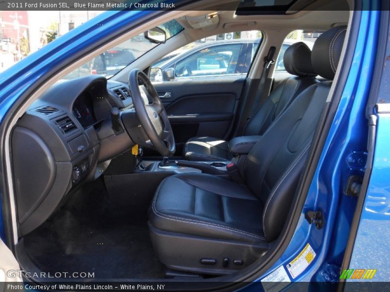 Blue Flame Metallic / Charcoal Black 2011 Ford Fusion SEL