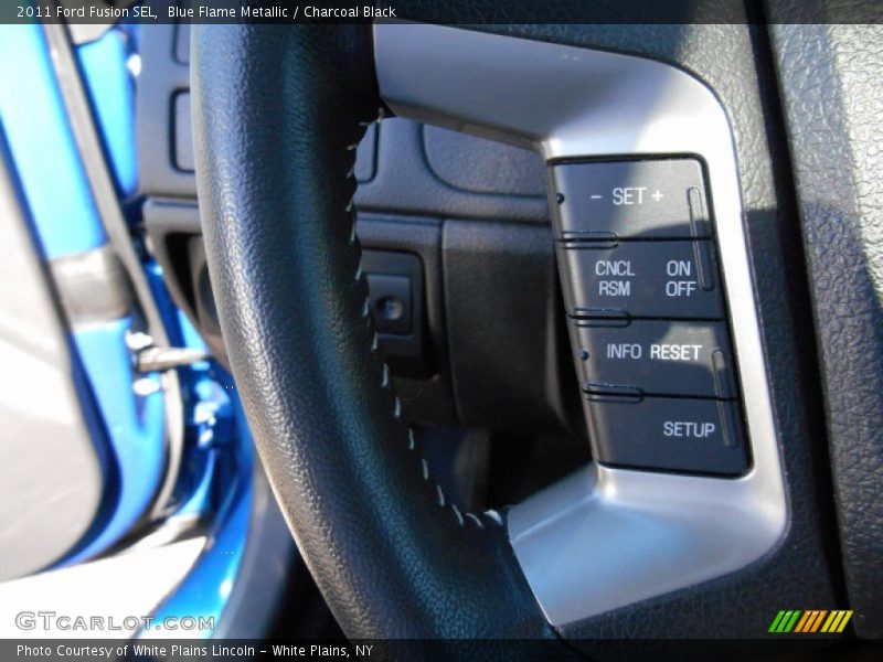 Blue Flame Metallic / Charcoal Black 2011 Ford Fusion SEL