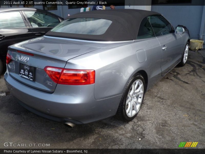 Quartz Grey Metallic / Black 2011 Audi A5 2.0T quattro Convertible