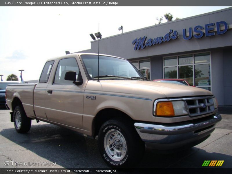 Mocha Frost Metallic / Beige 1993 Ford Ranger XLT Extended Cab